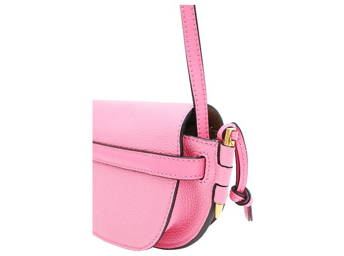 Mini Gate Crossbody Bag en piel de becerro rosa Loewe - vista 19