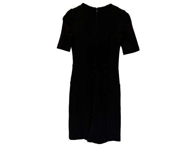 Joseph Mini-Shift-Kleid aus schwarzer Viskose-Velours - Ansicht 2