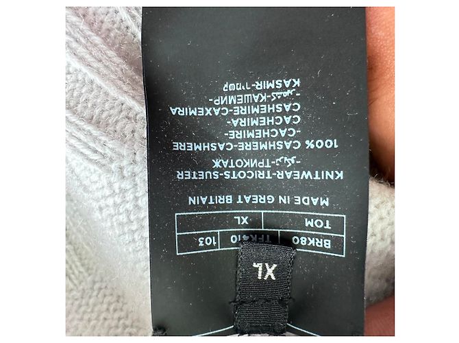 Tom Ford Strickpullover mit Rundhalsausschnitt aus Beige Kaschmir - Ansicht 5