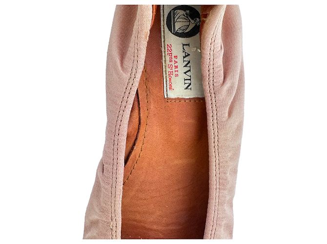 Bailarinas adornadas en satén rosa Lanvin - vista 12