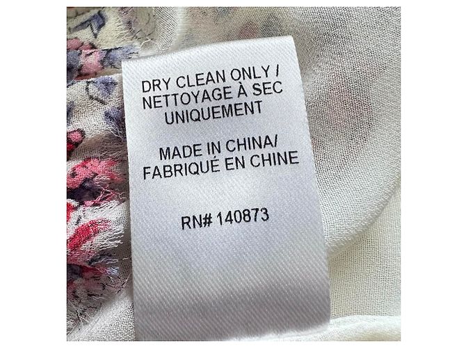 Robe Popover LoveShackFancy en soie multicolore - vue 6