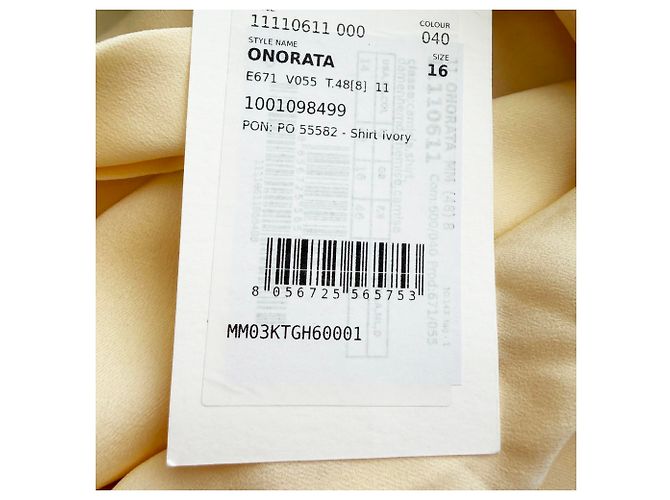 Camicia Max Mara Onorata con dettaglio sciarpa in seta avorio Bianco Crudo - vista 10