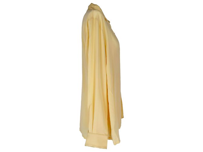 Camicia Max Mara Onorata con dettaglio sciarpa in seta avorio Bianco Crudo - vista 3