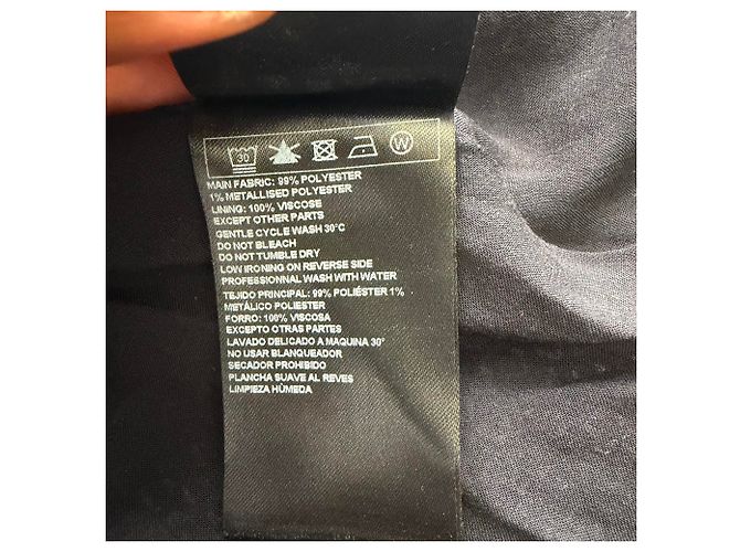 Ba&Sh Pisy Bedrucktes Wickel-Maxikleid aus schwarzem Polyester - Ansicht 7