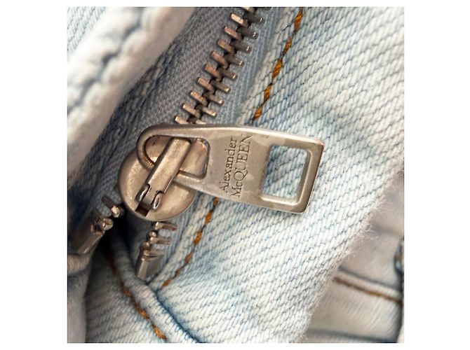 Short vaquero mini Alexander Mcqueen azul de algodón - vista 11