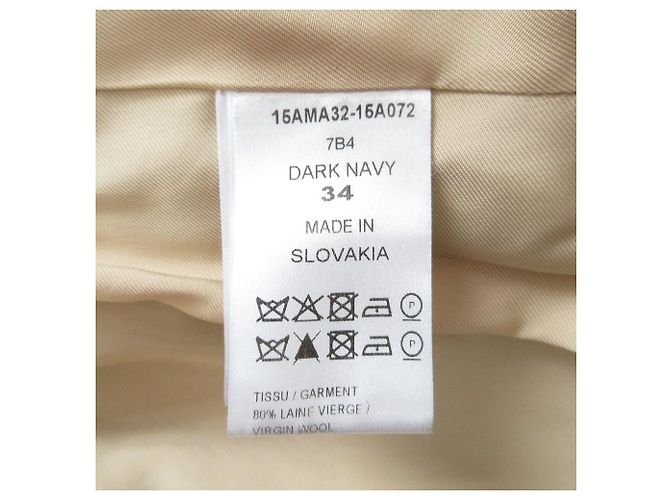 Chloé Abrigo 2way de lana y shearling Chloe Azul Azul marino - vista 11