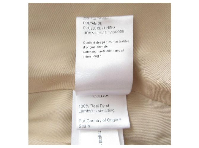 Chloé Abrigo 2way de lana y shearling Chloe Azul Azul marino - vista 12