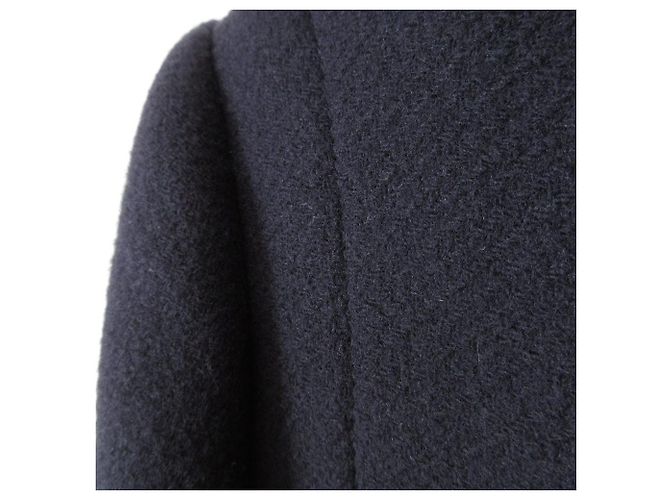 Chloé Abrigo 2way de lana y shearling Chloe Azul Azul marino - vista 3