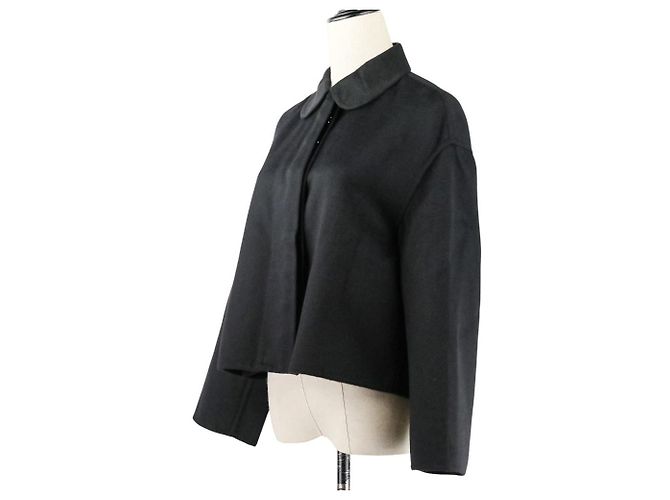 Prada Virgin Wool Angora Jacket Black - view 2
