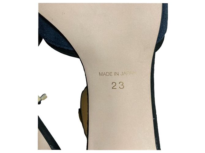 Autre Marque Décolleté a punta con cinturino a T Adam et Rope Blu - vista 7