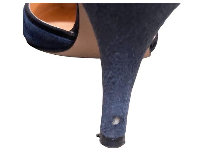 Autre Marque Décolleté a punta con cinturino a T Adam et Rope Blu - vista 8