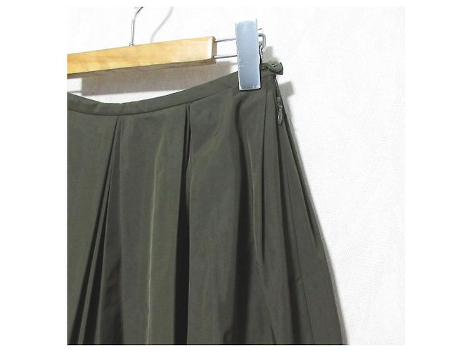Autre Marque Falda larga TOKUKO 1er VOL Verde Verde oliva - vista 3