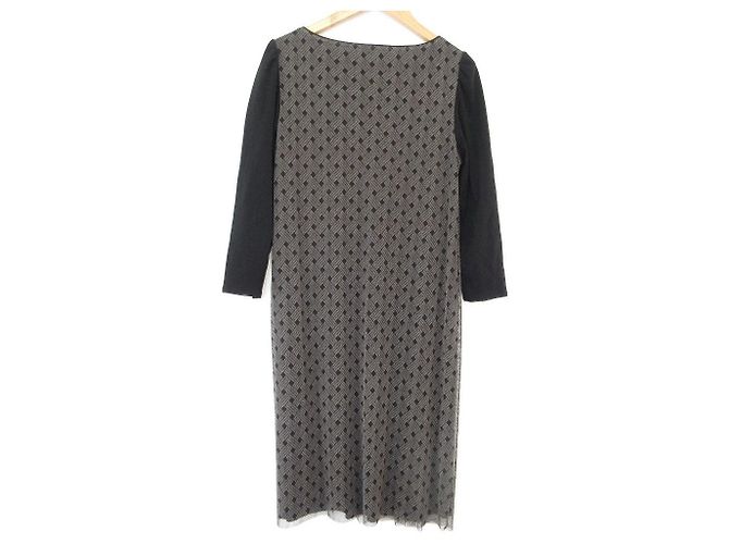 Autre Marque Power Net Kleid VIVIENNE TAM Schwarz - vista 2