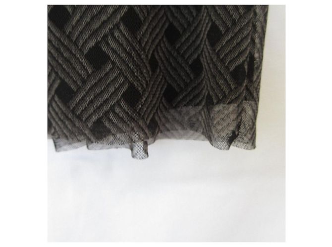 Autre Marque Power Net Kleid VIVIENNE TAM Schwarz - vista 4
