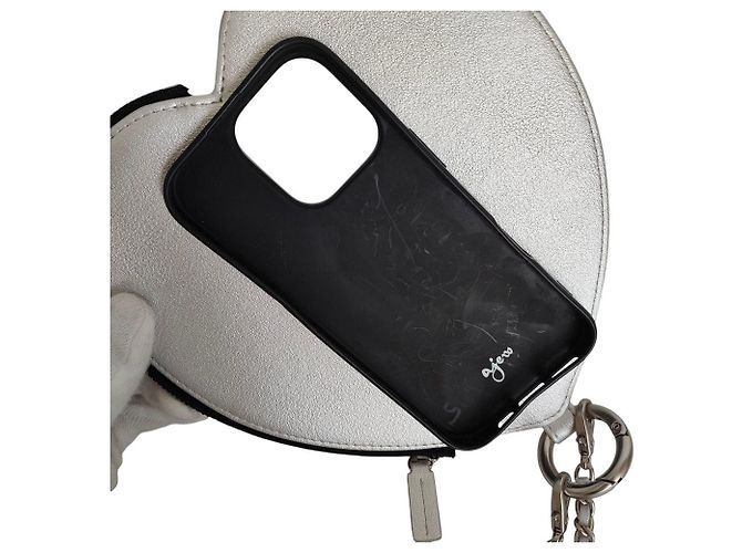 Autre Marque abito ajew custodia HEART custodia per smartphone a tracolla Argento - vista 5