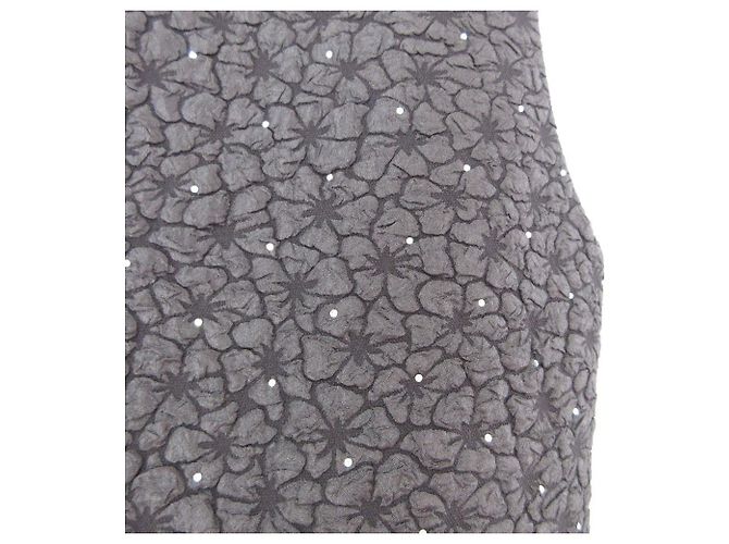 Maje Kleid aus Blumen-Jacquard Schwarz - Ansicht 3