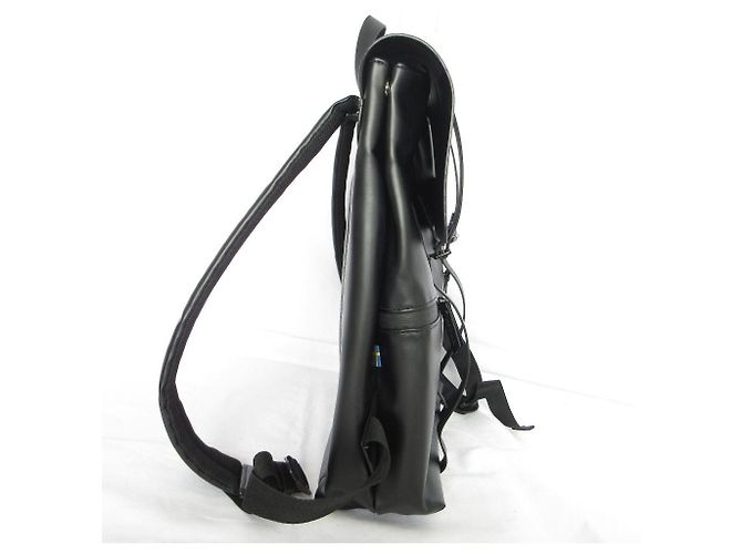 Autre Marque Gaston Luga Splash Vegan Leder Rucksack Schwarz - Ansicht 3