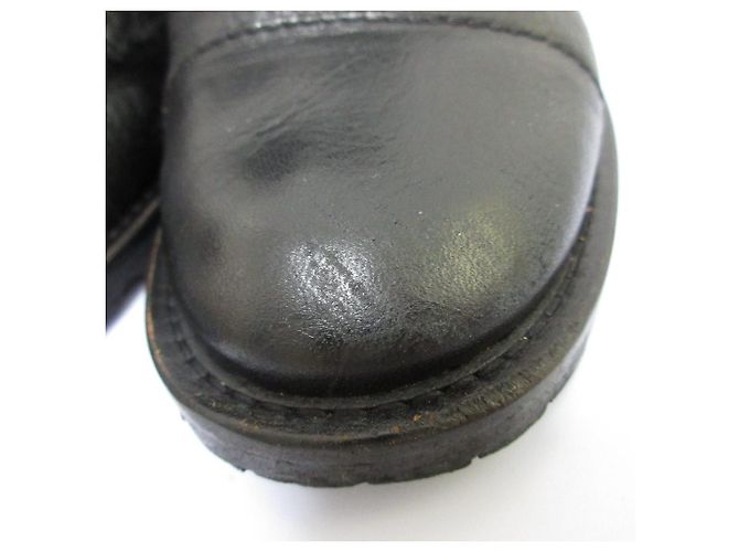Max Mara Leder-Schnürstiefeletten Schwarz - Ansicht 11