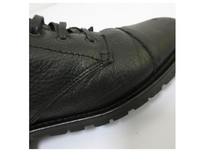 Max Mara Leder-Schnürstiefeletten Schwarz - Ansicht 13