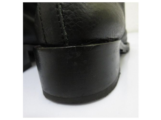 Max Mara Leder-Schnürstiefeletten Schwarz - Ansicht 16