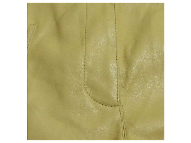 Stella Mc Cartney Stella McCartney Eco-Leder-Weitbeinhose Beige Roh - Ansicht 12