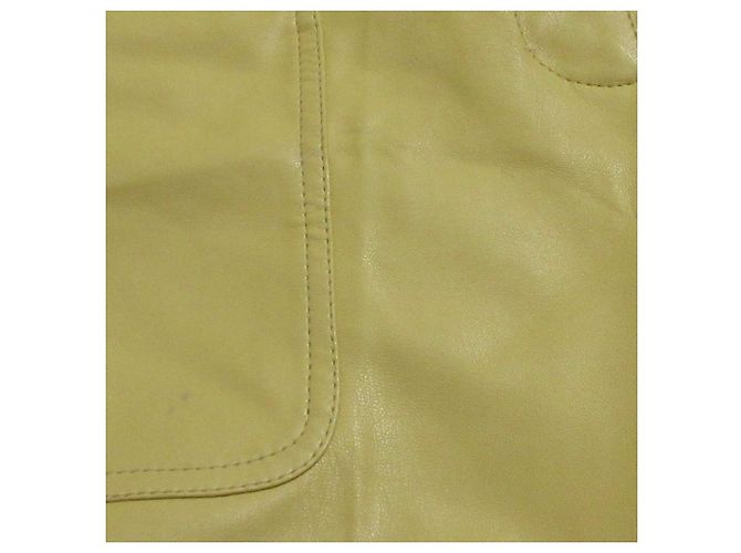 Stella Mc Cartney Stella McCartney Eco-Leder-Weitbeinhose Beige Roh - Ansicht 13