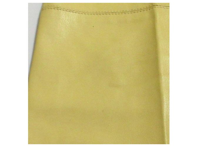 Stella Mc Cartney Stella McCartney Eco-Leder-Weitbeinhose Beige Roh - Ansicht 15