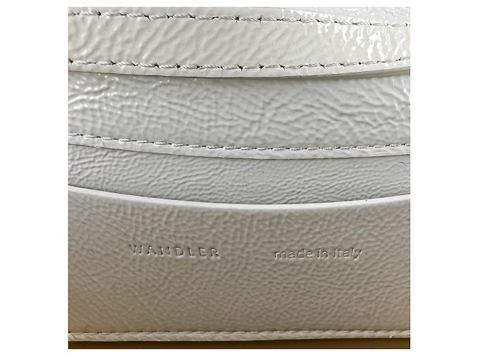 Autre Marque Borsa a tracolla in pelle lucida Wandler Bianco - vista 14