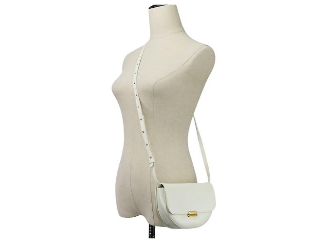 Autre Marque Borsa a tracolla in pelle lucida Wandler Bianco - vista 15
