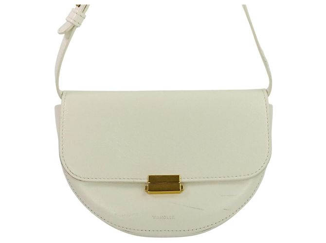 Autre Marque Borsa a tracolla in pelle lucida Wandler Bianco - vista 2