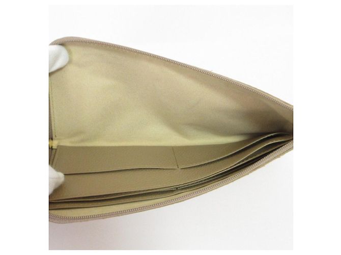 Autre Marque Portafoglio lungo ATAO limo Python Beige - vista 10