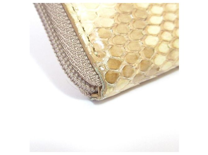 Autre Marque Portafoglio lungo ATAO limo Python Beige - vista 19