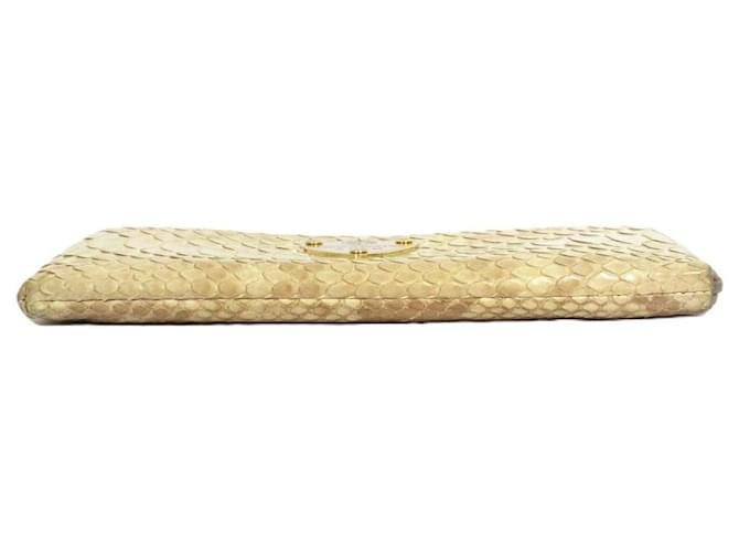 Autre Marque Portafoglio lungo ATAO limo Python Beige - vista 5