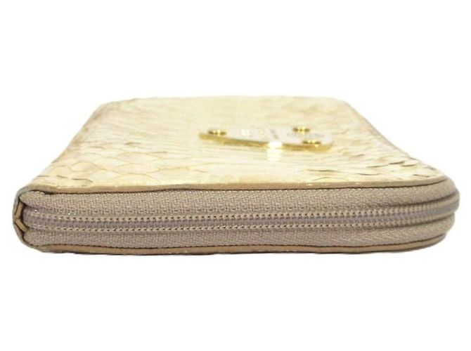 Autre Marque Portafoglio lungo ATAO limo Python Beige - vista 6