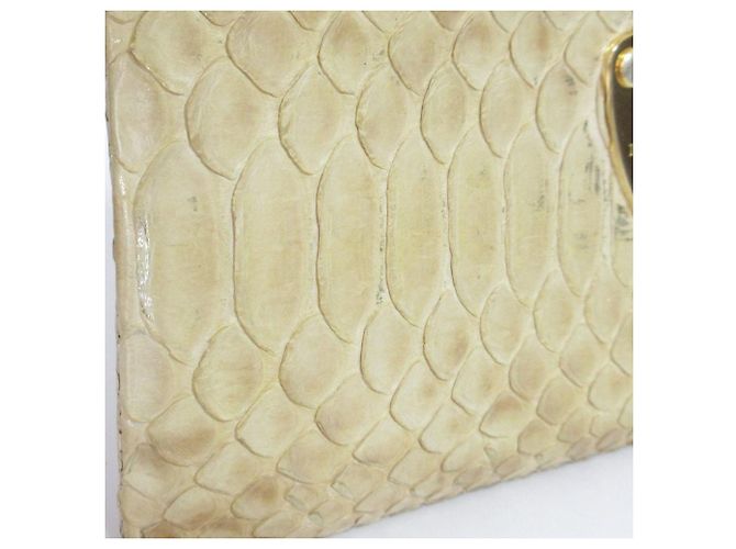 Autre Marque Portafoglio lungo ATAO limo Python Beige - vista 8