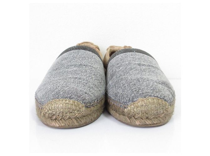 Autre Marque Brunello Cucinelli Monile Espadrille Slip-on Sneaker in scamoscio Marrone - vista 3