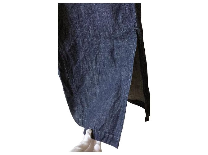 Autre Marque Falda de denim con pliegues ZUCCa Azul - vista 5