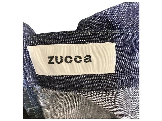 Autre Marque Falda de denim con pliegues ZUCCa Azul - vista 7