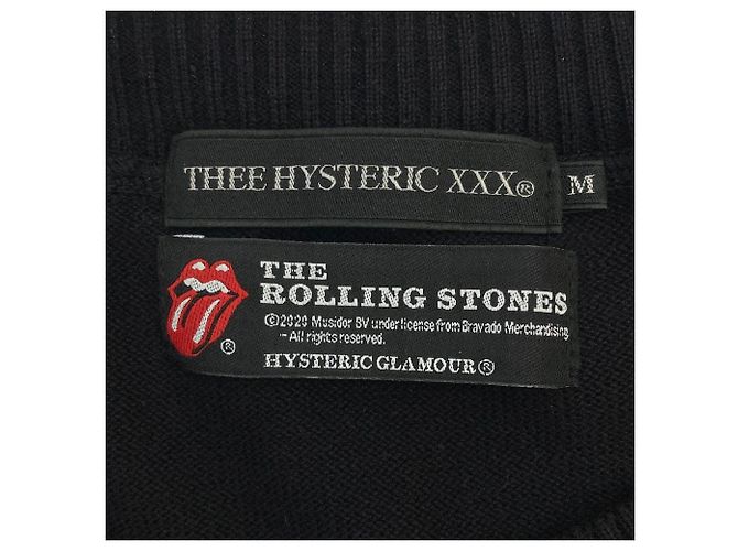 Autre Marque Hysteric Glamour Rolling Stones Studs Strickpullover Schwarz - Ansicht 3