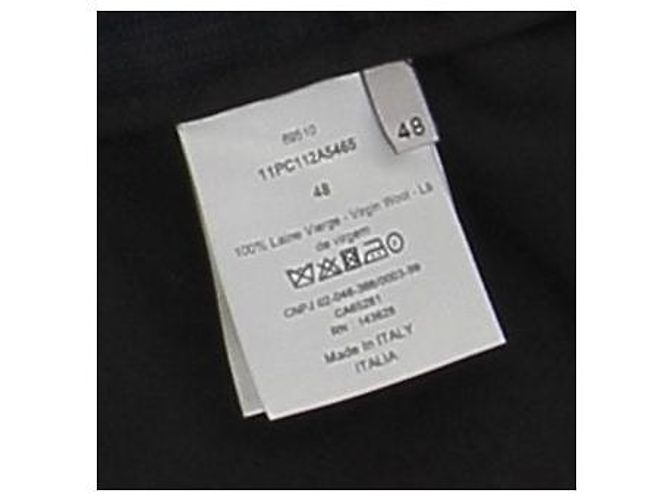 Dior Marineblaue Wollhose mit elastischem Bund - Ansicht 6
