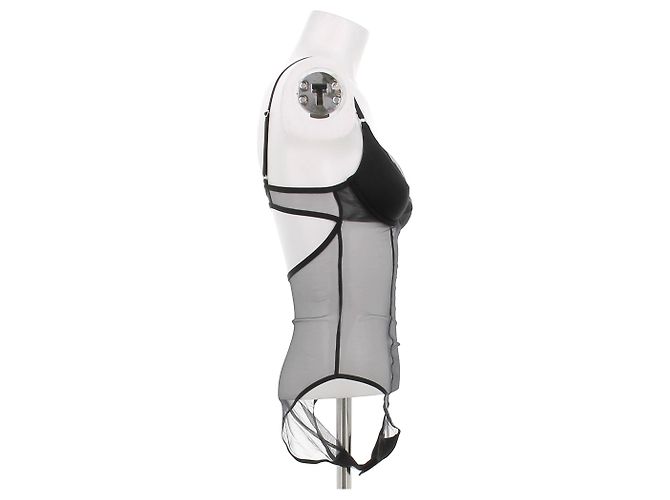 Body de tul negro Calvin Klein - vista 3