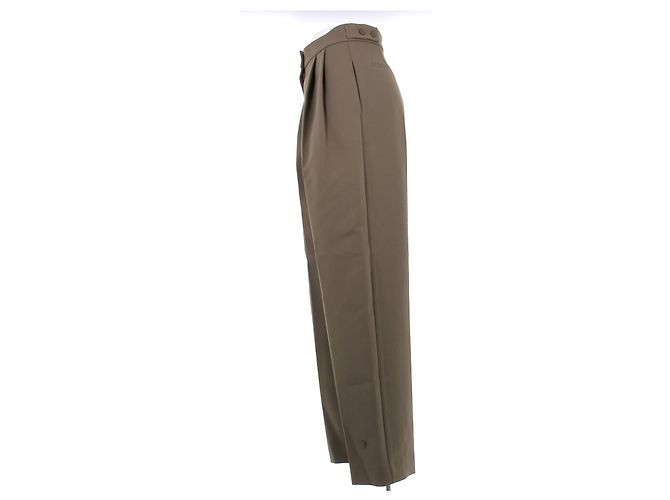 Autre Marque Pantalone beige con pinces - vista 4