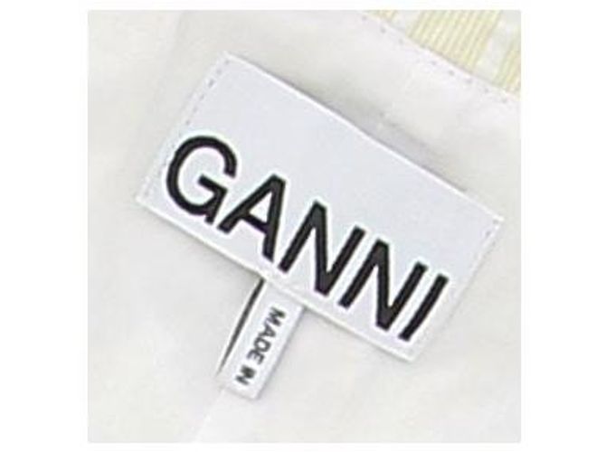 Ganni Vestido largo amarillo a rayas - vista 7