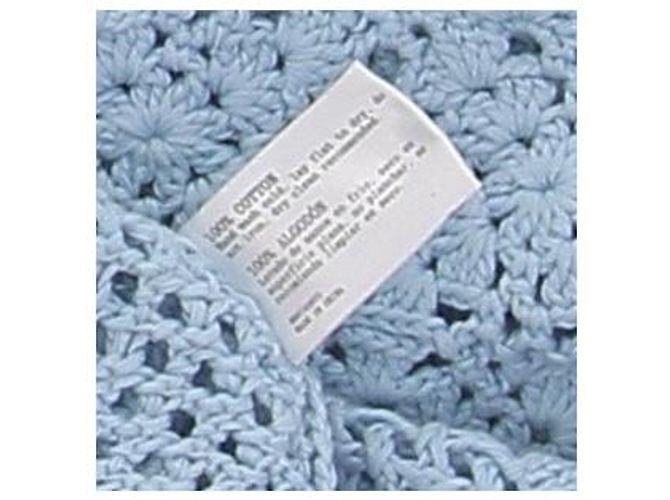 Autre Marque Minivestido Eloise de crochet Azul - vista 5
