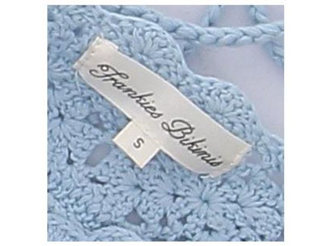 Autre Marque Minivestido Eloise de crochet Azul - vista 6