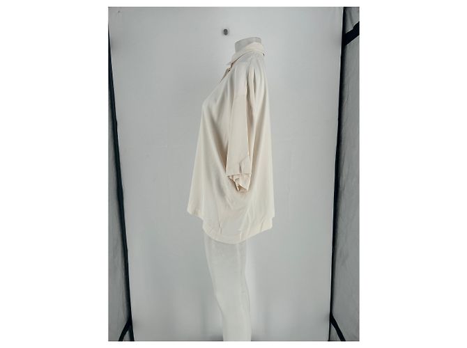 Autre Marque Camicia oversize a maniche corte Beige - vista 3