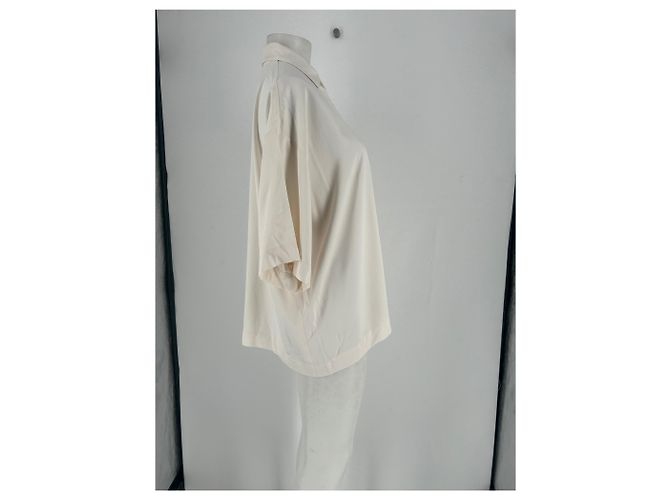 Autre Marque Camicia oversize a maniche corte Beige - vista 4