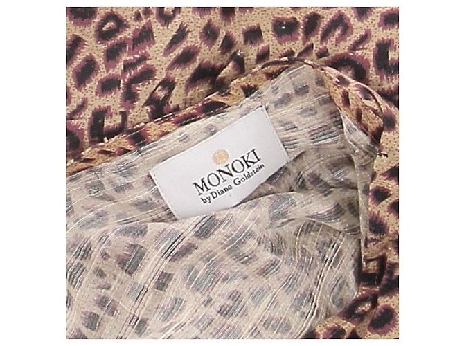Autre Marque Falda MONOKI estampada de seda marrón Castaño - vista 6