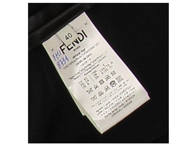 Fendi Lederjacke Schwarz - Ansicht 5