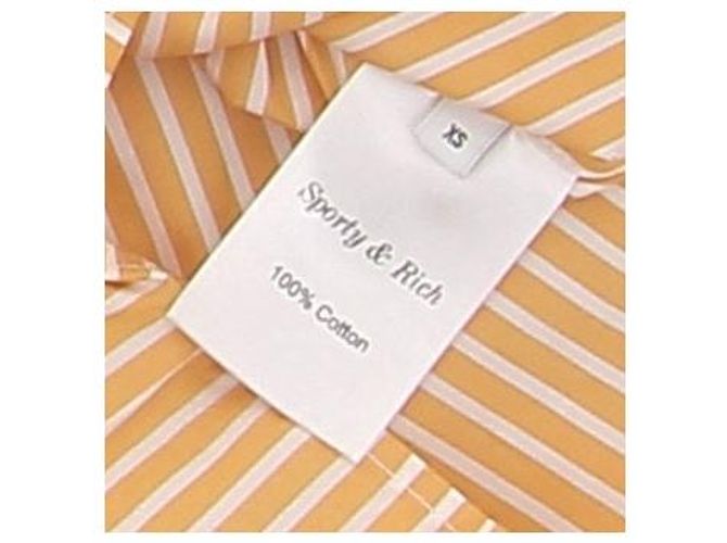 Autre Marque Short laranja às riscas - vista 6